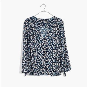 Madewell Tie Sleeve Button Down Top